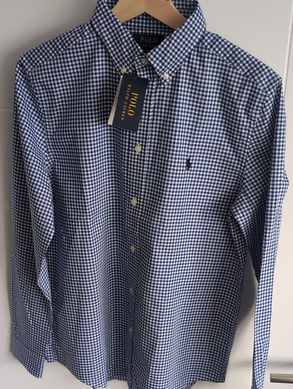 Polo Ralph Lauren Boys Navy Gingham Shirt | XL 18-20 | NWT